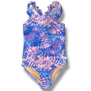 Crew cuts by J. Crew Girls' tie-dye ruffle-strap one-piece swimsuit